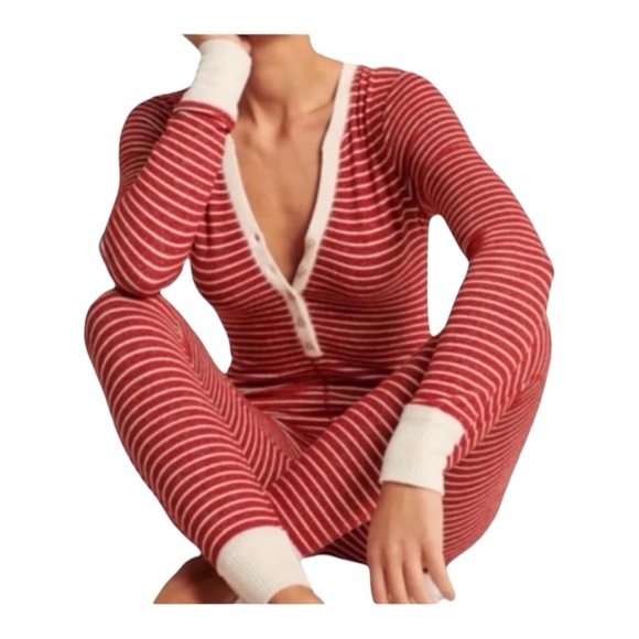 Abercrombie & Fitch Other - Abercrombie & Fitch Striped One Piece Onesie Pajama